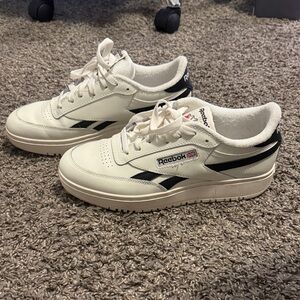 Reebok Women’s White and Black Sneakers